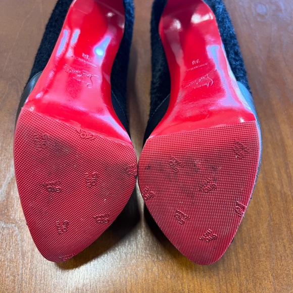 Christian Louboutin Maggie pony hair pump Size 38 Made in Italy Black on Black - Picture 9 of 16